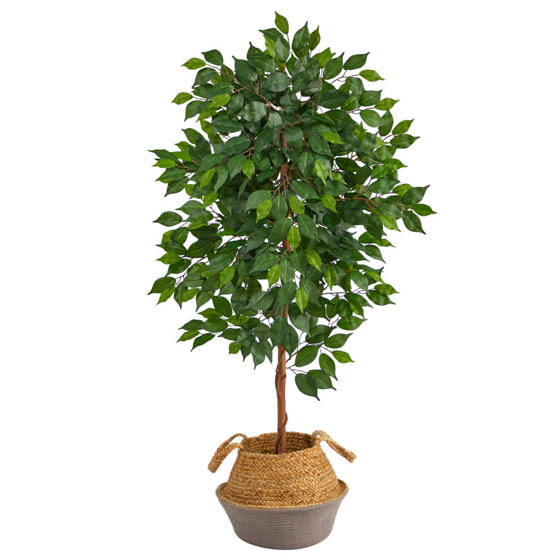 Ficus artificiel 48 po en pot, Noir