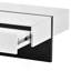 Mobilier de salon contemporain de conception rectangulaire, table basse moderne à surface ultrabrillante, table centrale pour canapé ou chaises rembourrées