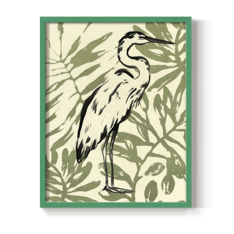«Retro Parlor Heron I», H 11 po x l 9 po, Vert