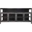 Media Console with Glass Doors, 67x16x35