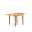5 Piece Dining Set Includes a Rectangle Dining Room Table with Dropleaf and 4 Light Tan Linen Fabric Upholstered Parson Chairs, Oak-1439909323-1439909324-1440201863