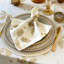 Acorn Metallic Print Linen Napkin-180641301