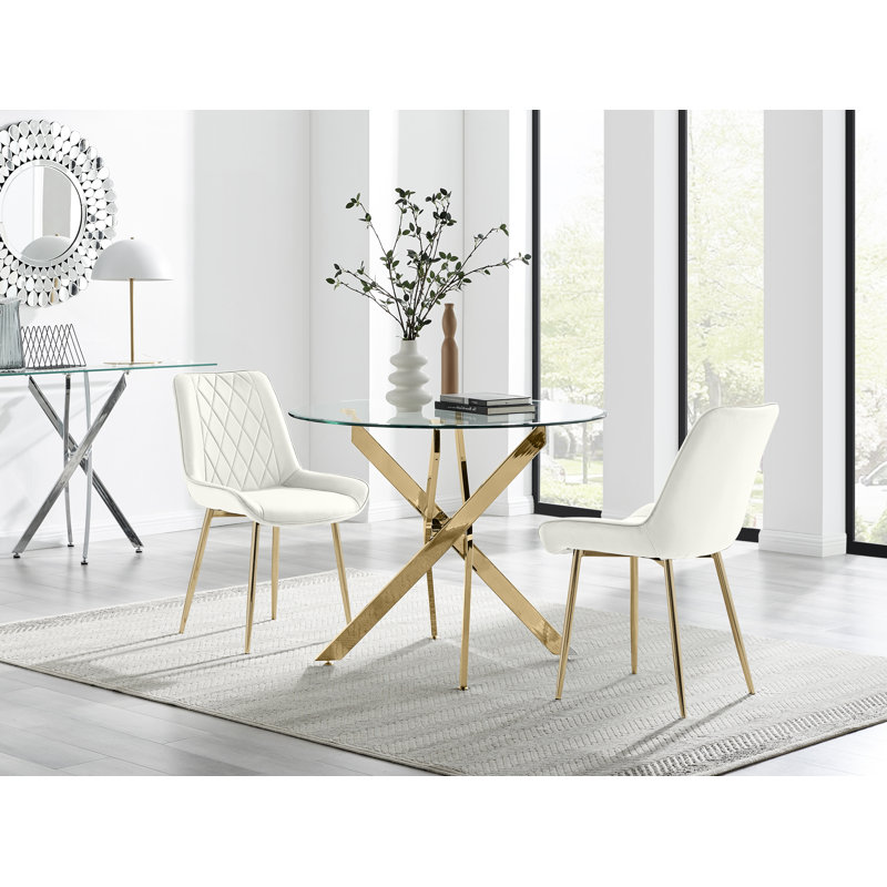 Bernell 2 - Person Dining Set, Cream
