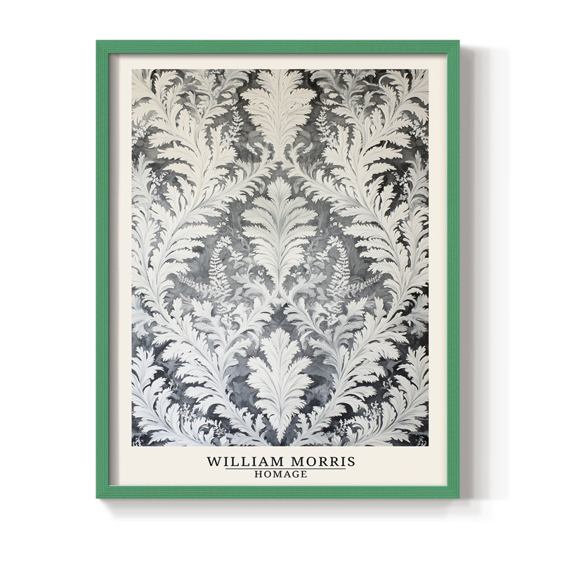 Imprimé encadré en bois massif de la série Dccxxix de la série DMCXIX de WM, H 30 po x l 24 po, Vert