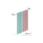 Porte-serviettes simple pour porte de douche en verre 58,4575 "5800 Series