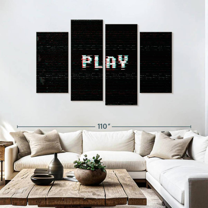 Senne Play Typography, 54" H x 84" W