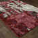 Tapis abstrait rouge / beige Elara