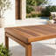 Table basse d'extérieur avec structure en bois d'acacia Stella