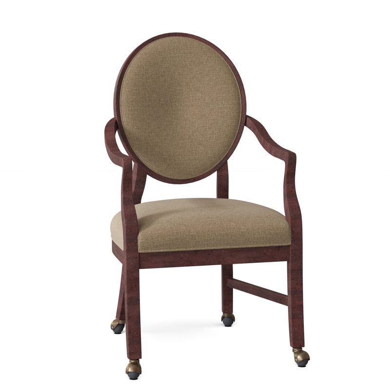 Chaise rembourrée à dossier très grand Louis, 3162 Paille, Montego Bay