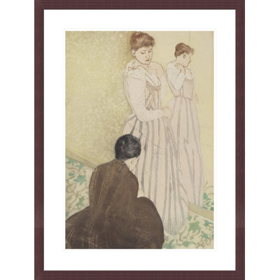 The Fitting by Mary Cassatt -Framed Giclee Print