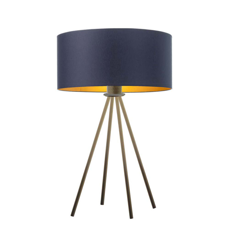Orrville Metal Desk Lamp, Old Gold, Navy