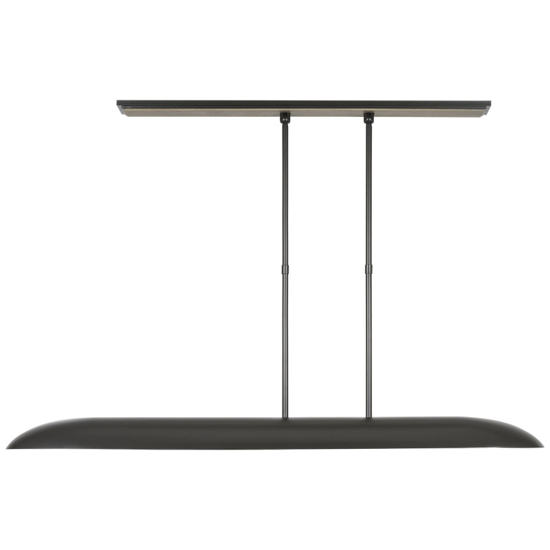 Anne-Marie Barton Remi 60" Linear Pendant, Matte Carbon and Warm Walnut