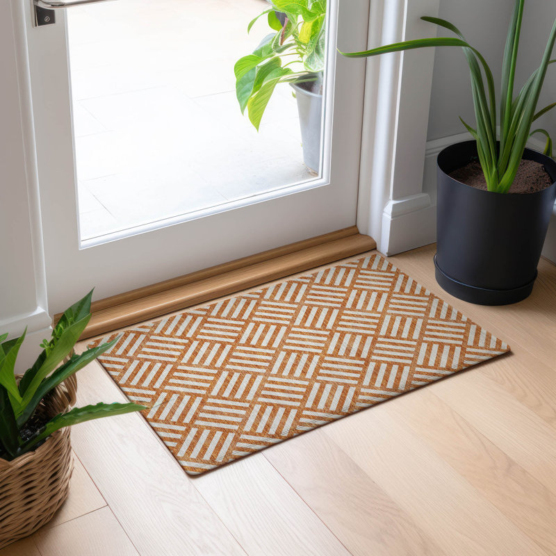Tapis intérieur / extérieur Kinslee, Rectangle 1 pi 8 po x 2 pi 6 po