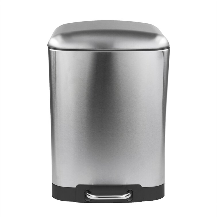 7.9 Gallon Trash Can Stainless Steel Kitchen Trash Can，16.755 Lb