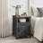 Bauman Farmhouse Nightstand, Bedside Table with a Cabinet and Open Compartment-73822925