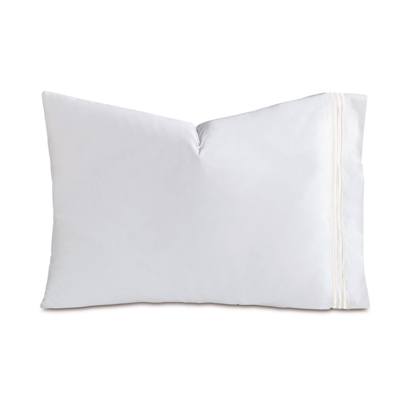 Tessa Egyptian Cotton Pillowcase, Standard Pillowcase, White