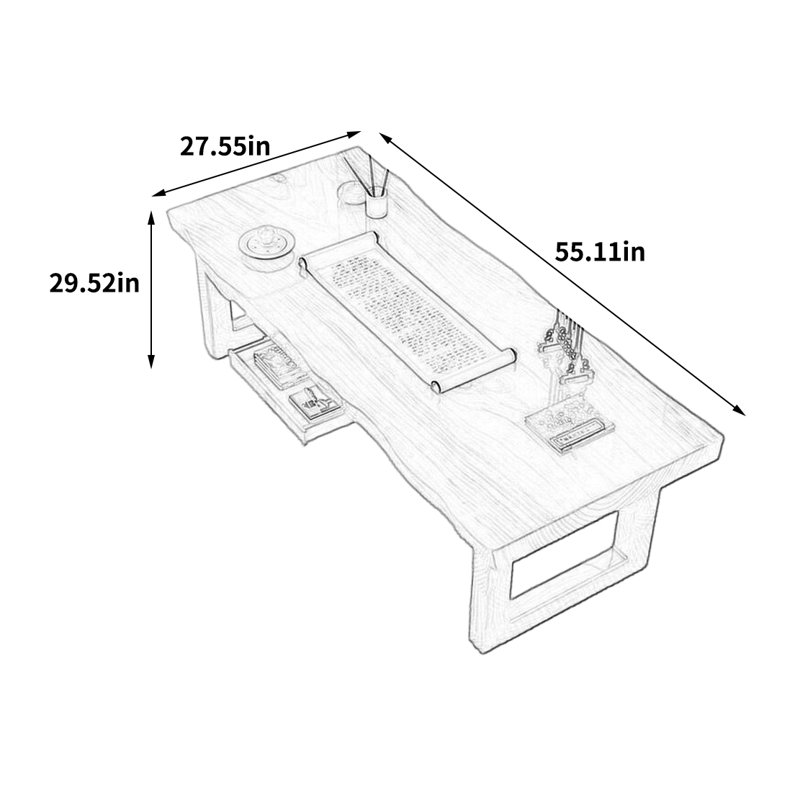 Golbus, H 29,52 po x l 55,11 po x P 27,55 po