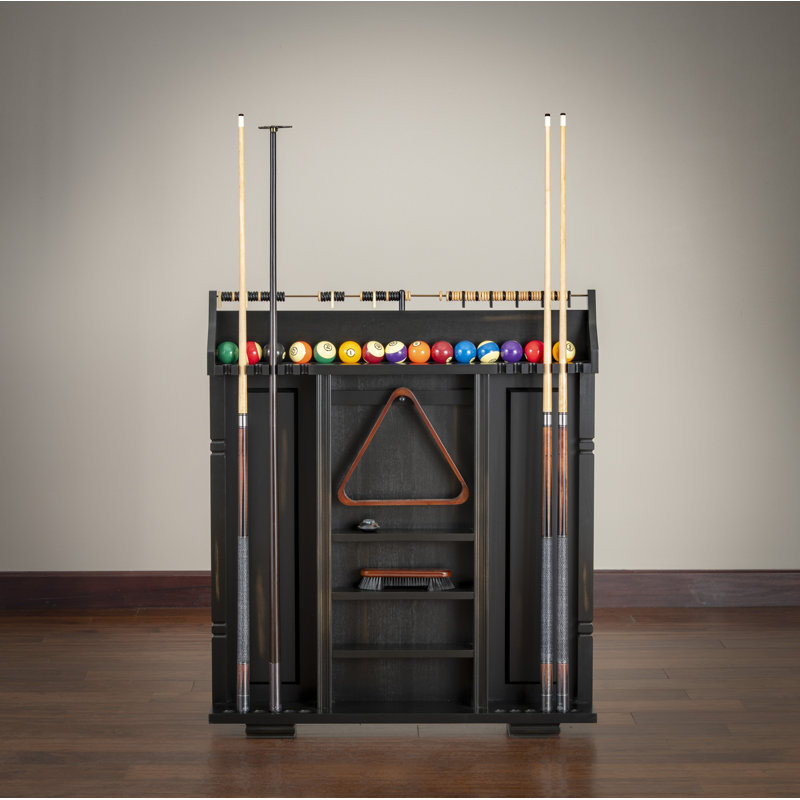 Porte-queues de billard américain en bois massif avec système de pointage intégré et grand rangement American Heritage Providence