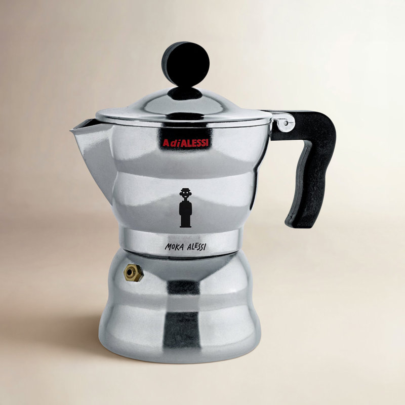 Moka Alessi Espresso Coffee Maker, 1 Cup