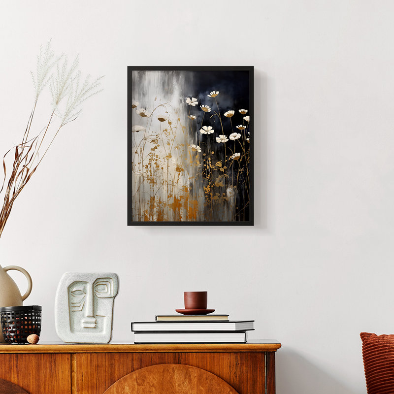 Série FLORAL CDXIV - reproduction encadrée de qualité supérieure - prête à être accrochée - aucun clou requis