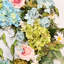 Couronne de fleurs artificielle 24 "printemps été été grappe de feuilles vertes artichaut fruit hortensia rose pour porte d'entrée