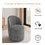 Chaise pivotante intégrée en tissu-111969061