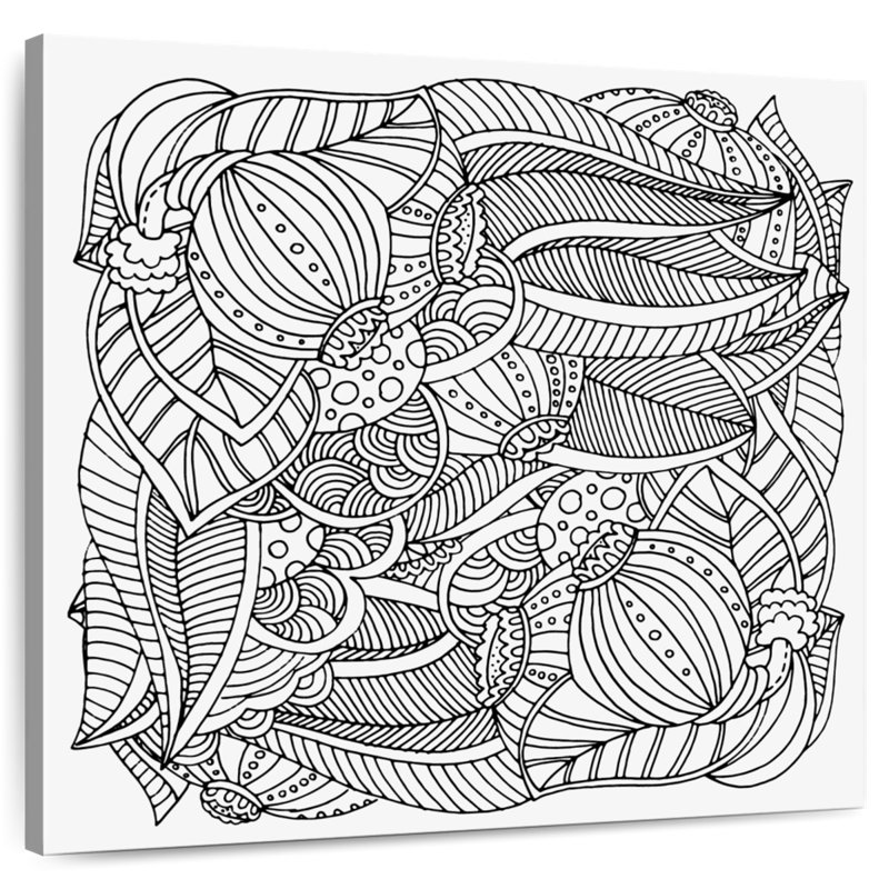 Harnek Leaves And Buds, 36" H x 36" W