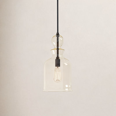 Tilman Single Light Glass Dimmable Pendant