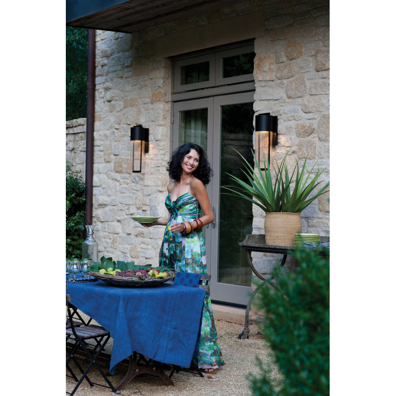 Shelter 1-Light Outdoor Sconce, 23.25" H x 8.25" W, Buckeye Bronze, MED
