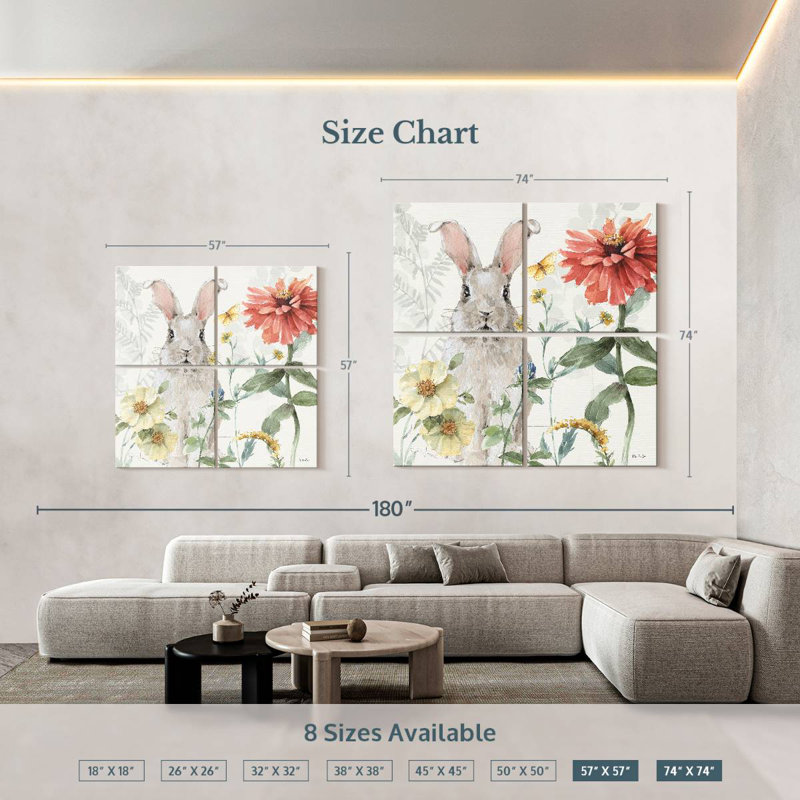 Brampt Spring Meadow I, 57" H x 57" W