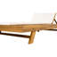 Chaise longue de patio réglable en bois d'acacia avec coussin Dounton-342625583