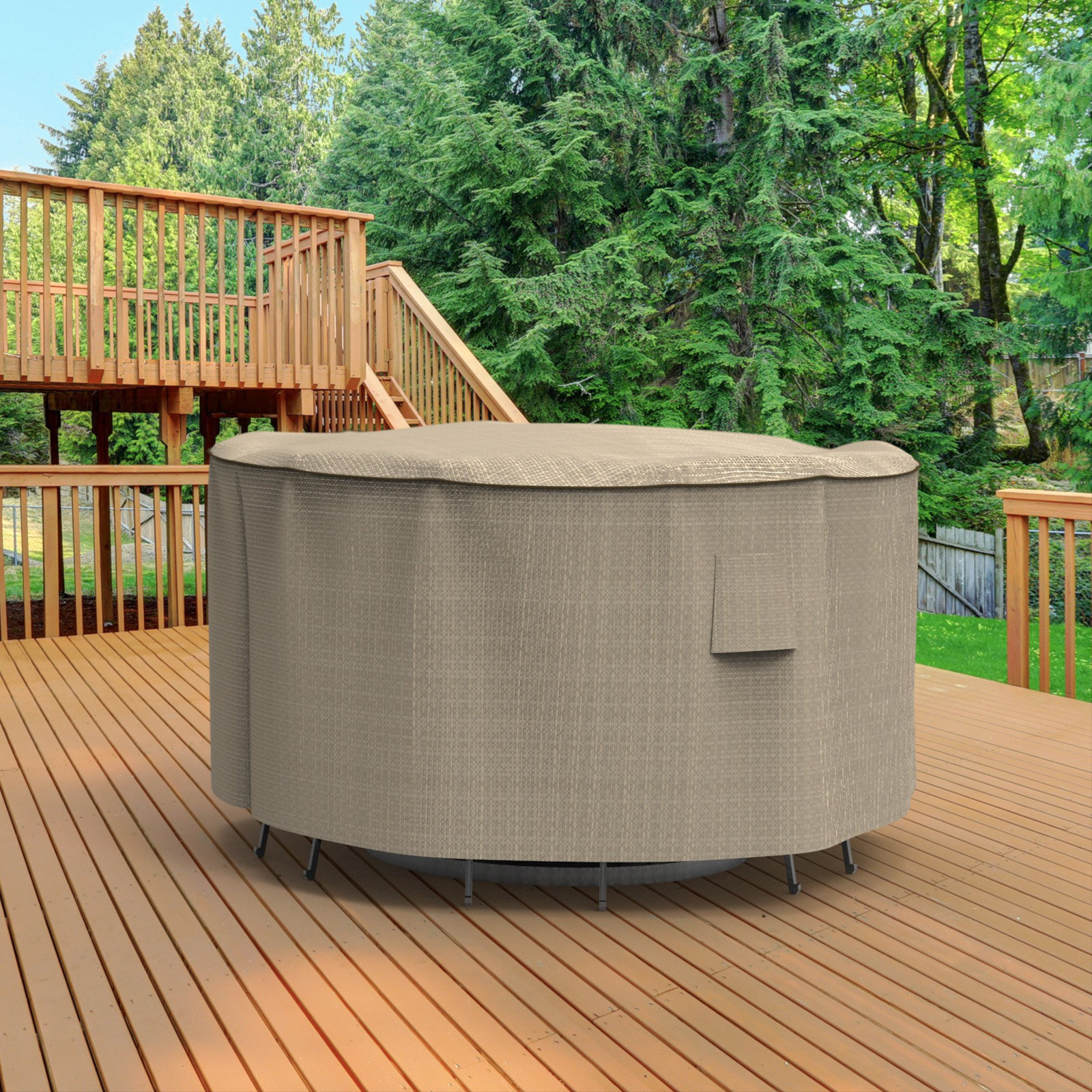 Arlmont & Co. Tanner Outdoor Patio Bar Table & Chairs Set Cover