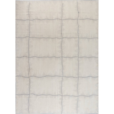 Tapis moderne Aubusson 8 pi 10 po x 11 pi 10 po par George Terbovich