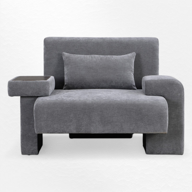 Oversized Armchair, Gray