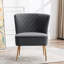 Chaise d'appoint en velours Tru-1276429201