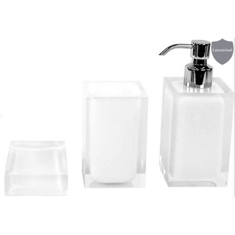 Currahee Bathroom Accessory Set, White
