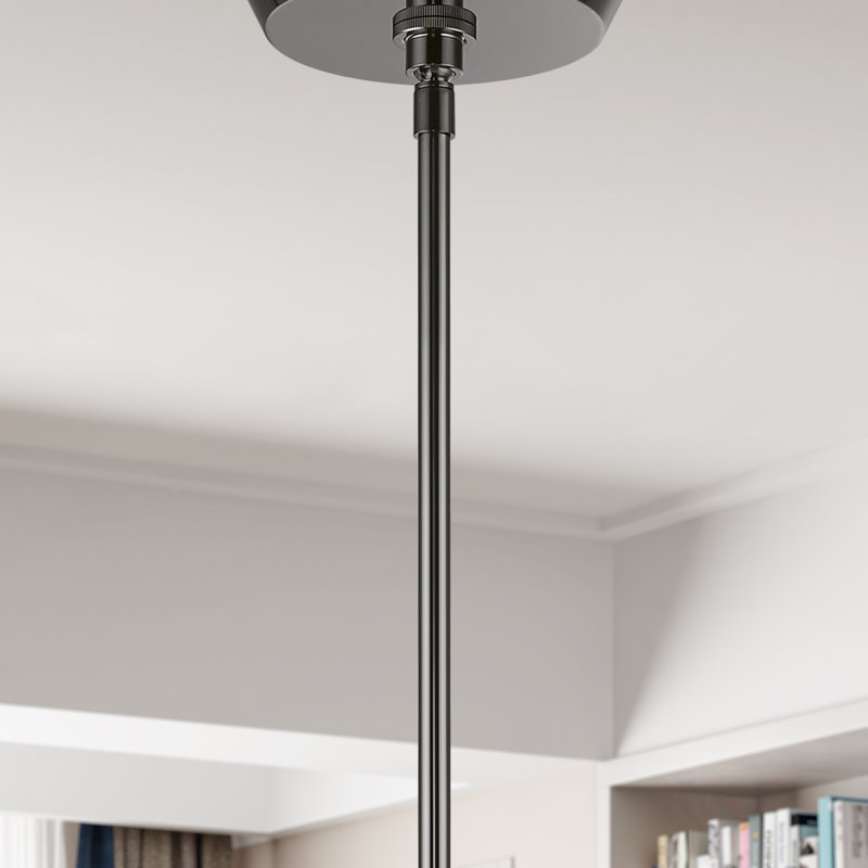 Rallonge de tringle noire 12 po chrome
