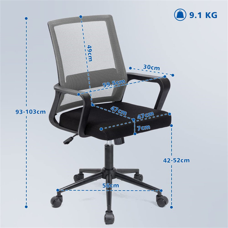Office Chair, Grey