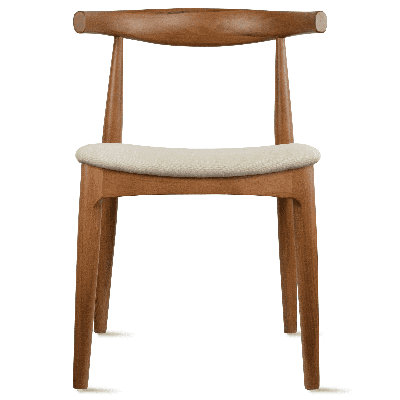Clouser Faunsdale Dining Chair - Upholstered Fabric Slat Back Side Chair with Cushion Seat - Kitchen & Home Accent Chair