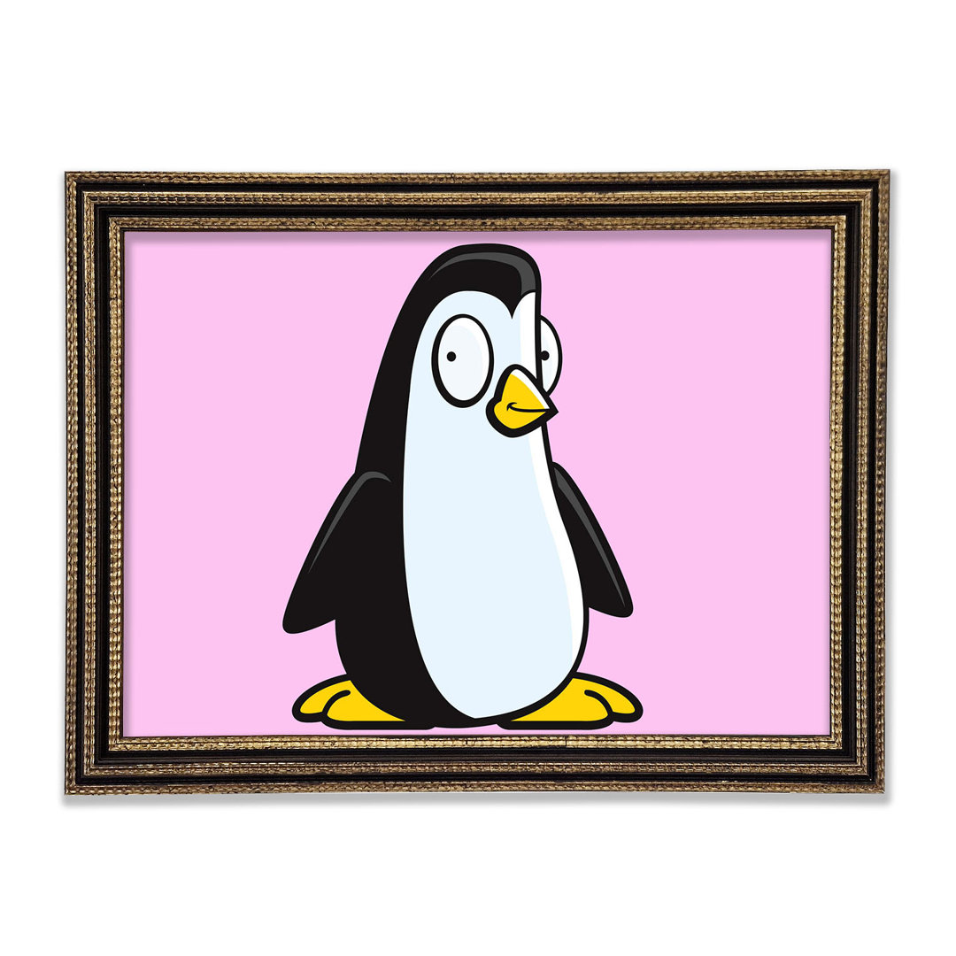 Lustiger Pinguin Rosa - Druck