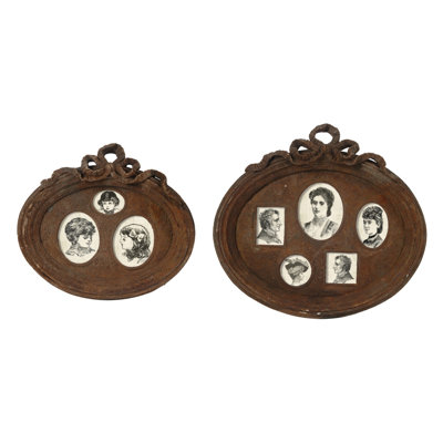 Gaubert Brown Ceramic Embossed Picture Frame