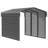 Arrow Steel Carport with 2 Side Wall Kits, 10x15x09-100015468