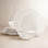Lx Collective Black Porcelain Dinnerware Set - Service for 4