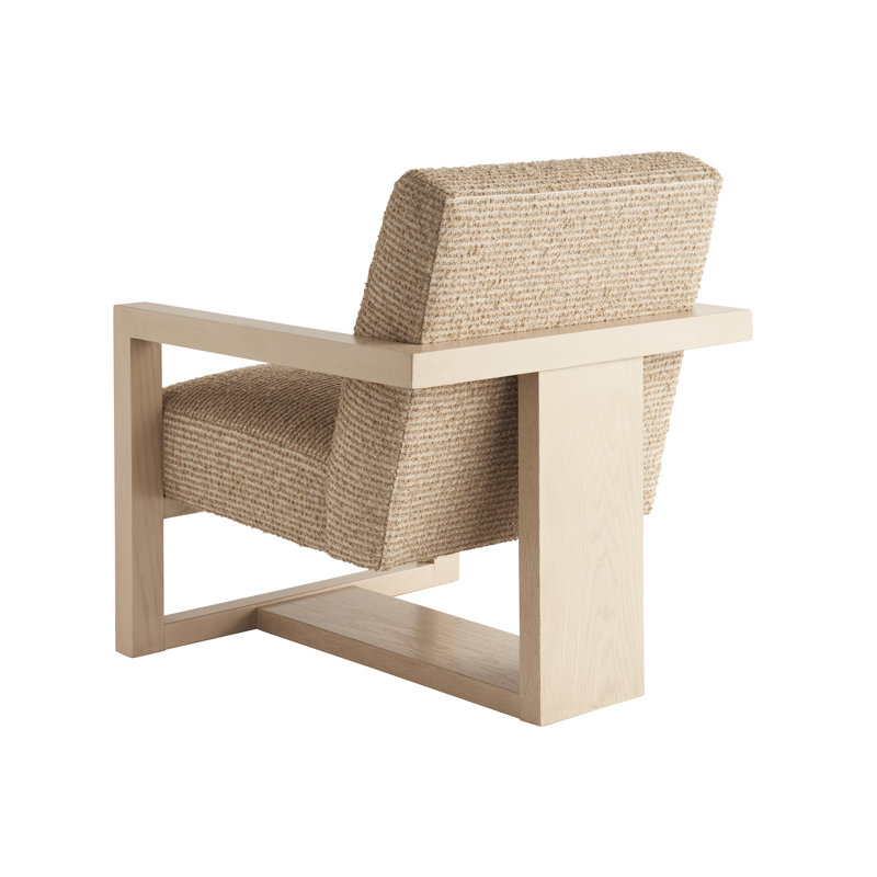 Sunset Key Upholstered Armchair, Sand Cotton Blend