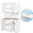 71" Kitchen Pantry With Adjustable Shelves, Freestanding Cabinet For Beverage Storage, 6 Doors And 1 Drawer - White Cabinet, Shelves Versatile Storage-84535086