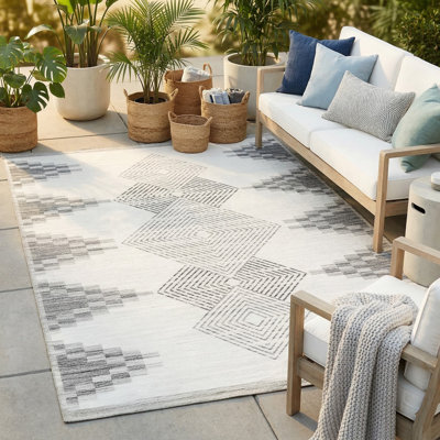 Tapis intérieur / extérieur beige Everly