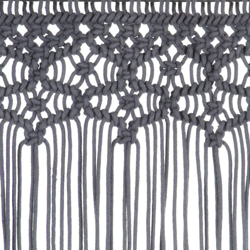Lasater Sheer Curtain Single Panel, Anthracite