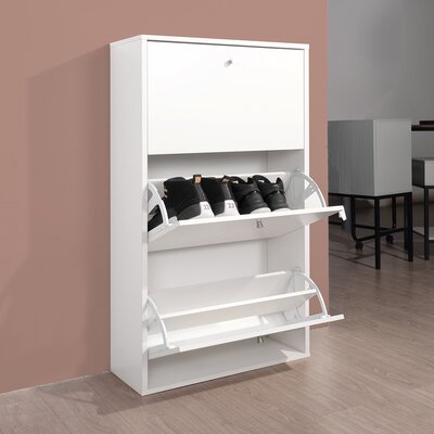 Latitude Run® 18 Pair Shoe Storage Cabinet & Reviews | Wayfair