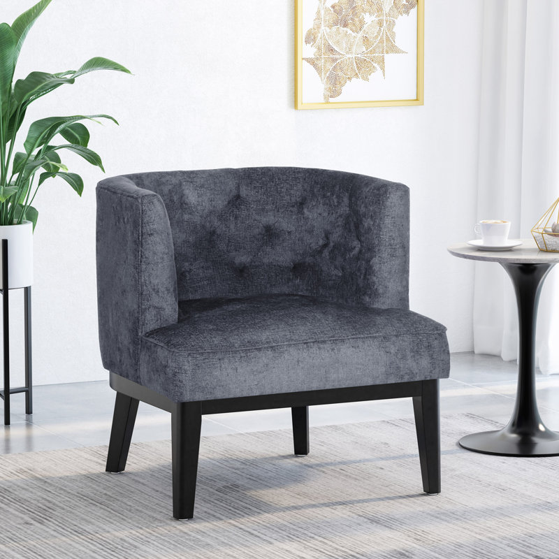 Fauteuil demi-tonneau l 30 po Gilmanton, Tissu gris
