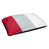 Rouge / argent / blanc